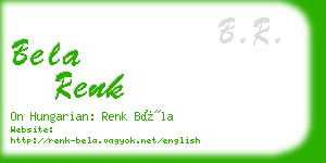 bela renk business card